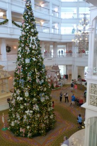 Holiday decorations at Walt Disney World