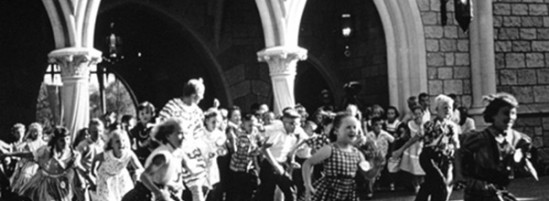 First Kids to Enter Castle on Disneyland’s Opening Day