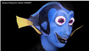Chrisspy transforms face into Finding Dory 