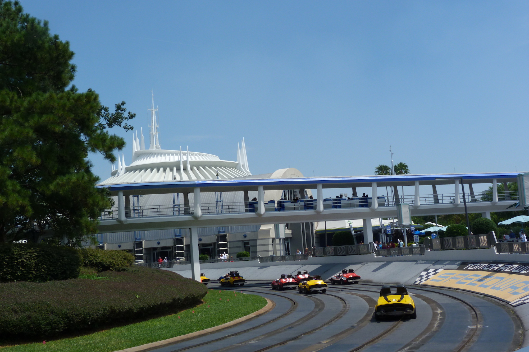 Tomorrowland Peoplemover Gliding Since In Walt Disney World