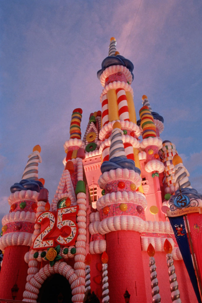 Birthday Cake Castle, Magic Kingdom 25th Anniversary Walt Disney World 1996